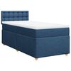 vidaXL Posteľn&yacute; r&aacute;m boxspring s matracom modr&yacute; 90x190 cm l&aacute;tka