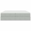 vidaXL Postel s &uacute;ložn&yacute;m prostorem a matrac&iacute; Svetlosiv&aacute; 180 x 200 cm