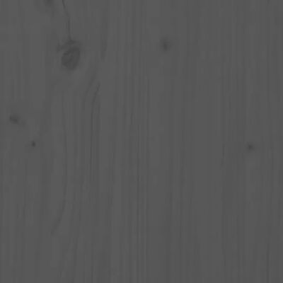 vidaXL Posteľný rám sivý 200x200 cm masívna borovica