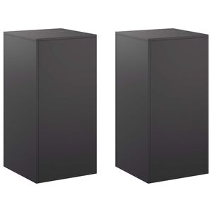 vidaXL Stojan na rastliny 2 pcs Čierna 40 x 40 x 80 cm Oceľ