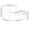 vidaXL Posteľ s pružinov&yacute;m r&aacute;mom s matracmi Kr&eacute;mov&aacute; 200 x 200 cm l&aacute;tka