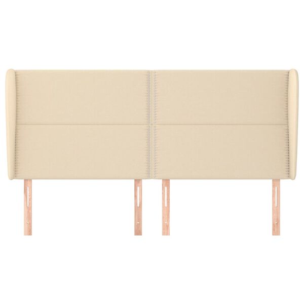 vidaXL Čelo postele so z&aacute;hybmi kr&eacute;mov&eacute; 183x23x118/128 cm l&aacute;tka