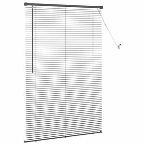 vidaXL Žal&uacute;zia Nastaviteľn&aacute; Čierna 150 x 90 cm PVC