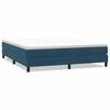 vidaXL Posteľn&yacute; r&aacute;m boxsping bez matracom tmavomodr&yacute; 180x210 cm zamat