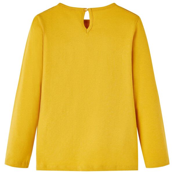 Detsk&eacute; tričko s dlh&yacute;mi ruk&aacute;vmi okrov&eacute; 116