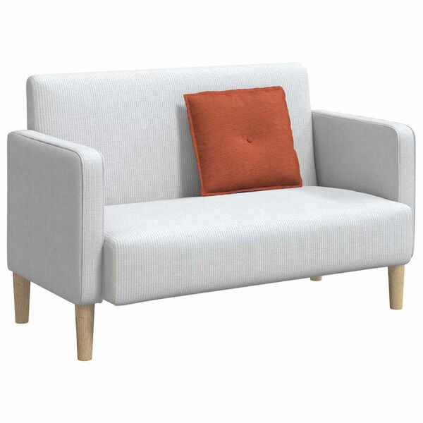 vidaXL Podu&scaron;ka na chrb&aacute;t Červenooranžov&aacute; 50 x 45 cm Kord&uacute;rov&aacute; tkanina