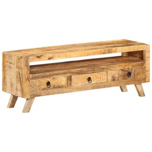 vidaXL TV skrinka 110x30x40 cm mas&iacute;vne mangovn&iacute;kov&eacute; drevo