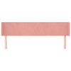 vidaXL Čelo postele so z&aacute;hybmi ružov&yacute; 183x16x78/88 cm zamat