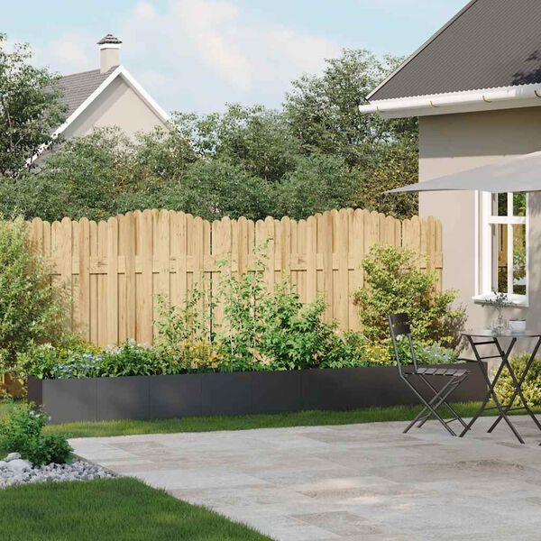 VidaXL kvetin&aacute;č čierny 360x40x40 cm Oceľ valcovan&aacute; za studena