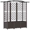 vidaXL Vyv&yacute;&scaron;en&yacute; z&aacute;hon s mriežkou a strechou Hned&aacute; 163 x 40 x 138 cm PP