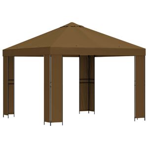 vidaXL Alt&aacute;nok 3 x 3 m Sivohned&aacute; Polyester a oceľ 190 gsm