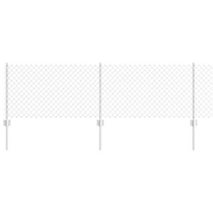 vidaXL Plot s podperou Strieborn&aacute;