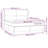 vidaXL Posteľn&yacute; r&aacute;m boxspring s matracom sivohned 180x200 cm l&aacute;tka