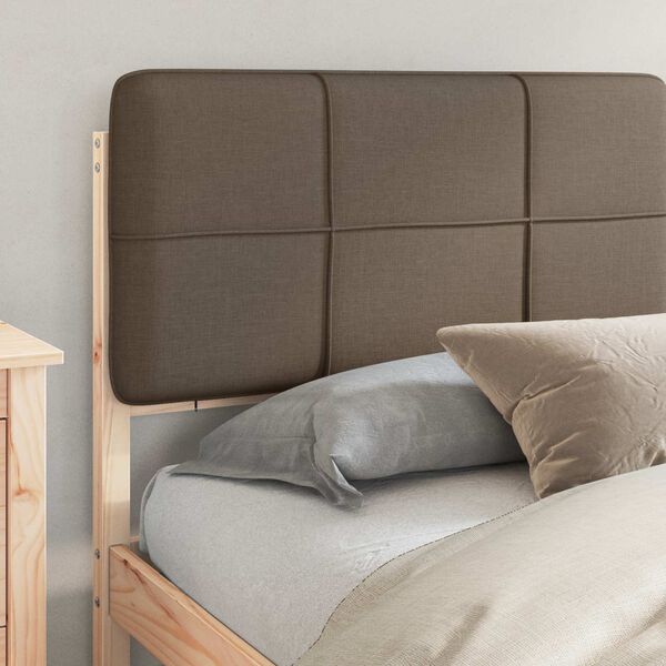 vidaXL Rám postele s čalúneným čelom Sivohnedá 180 x 200 cm