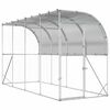 vidaXL Kurn&iacute;k proti stene Strieborn&aacute; 600 x 150 x 215 cm