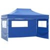 vidaXL Skladac&iacute; stan s 3 stenami 3x4,5 m modr&yacute;