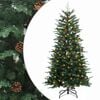 vidaXL Umel&yacute; Skl&aacute;pac&iacute; Vianočn&yacute; Stromček 150 cm 150 LED Tepl&aacute; biela