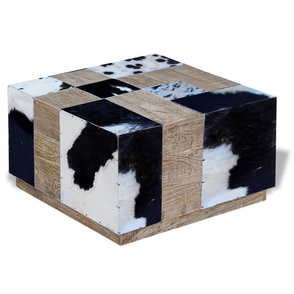 vidaXL Konferenčn&yacute; stol&iacute;k prav&aacute; hov&auml;dzia koža 60x60x36 cm