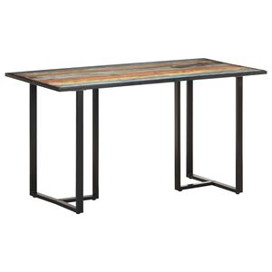 vidaXL Jed&aacute;lensk&yacute; st&ocirc;l 140 cm recyklovan&yacute; mas&iacute;v
