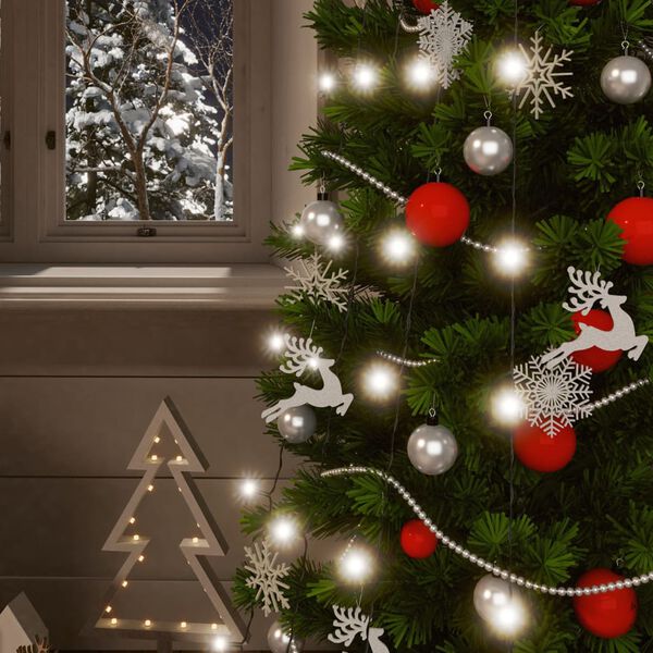 vidaXL Solárne svetlá 2 ks 2x200 LED studené biele vnútorné vonkajšie