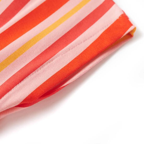 Detské šaty so šnúrkou ružovo-červené 116