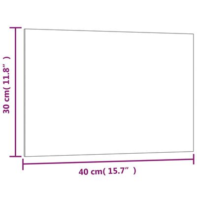 vidaXL Nástenná magnetická tabuľa čierna 40x30 cm tvrdené sklo