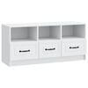 vidaXL TV skrinka Biela 102 x 34,5 x 47 cm Kompozitn&eacute; drevo