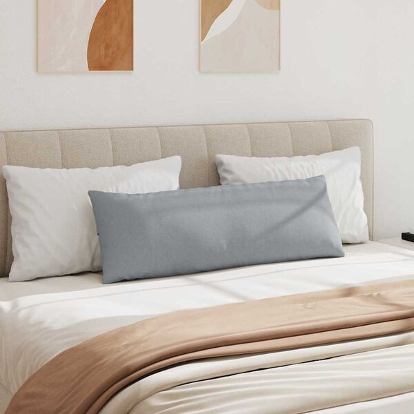 vidaXL Vankúše na pohovku 2 pcs Svetlosivá 120 x 40 cm látka