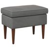 vidaXL Taburetka Tmavosiv&aacute; 55 x 35 x 41 cm Zamat