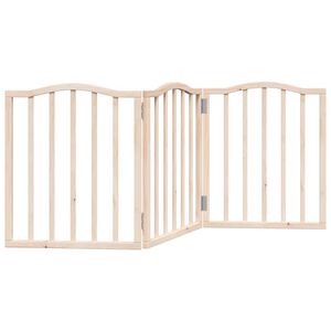 vidaXL Br&aacute;na pre psa skladacia 3 panely 150 cm topoľov&eacute; drevo