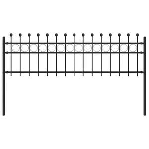 vidaXL Kruhov&yacute; plot Tilburg Čierna