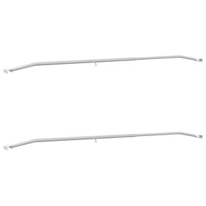 vidaXL Nosn&iacute;k plachty na pr&iacute;vesy 2 pcs Strieborn&aacute; 130-210 cm Hlin&iacute;k