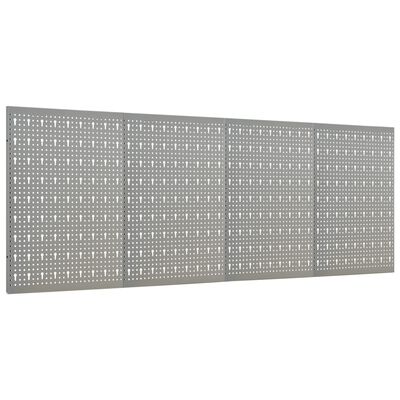 vidaXL Nástenné závesné panely na náradie 4 ks 40x58 cm oceľové
