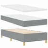 vidaXL Boxspring posteľ s matracom tmavo&scaron;ed&aacute; 90x190 cm Svetlosiv&aacute;