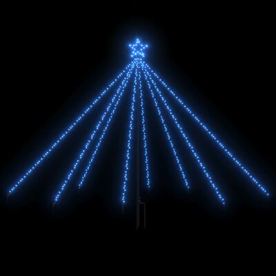 vidaXL Svetlá na vianočný stromček interiér exteriér 400LED modré 2,5m