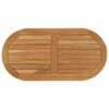 vidaXL Vrchn&aacute; doska 80 x 40 x 2,5 cm Ov&aacute;lny Hust&eacute; teakov&eacute; drevo