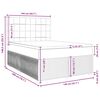 vidaXL Boxspring posteľ s matracom bledosiv&aacute; 140x200 cm l&aacute;tka