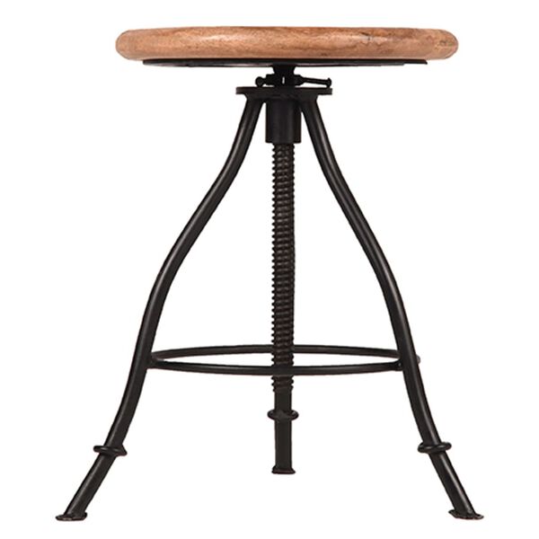 LABEL51 Stolička Jaipur 35x35x46-75 cm drevo/čierna