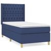 vidaXL Boxspring posteľ s matracom modr&aacute; 100x200 cm l&aacute;tka