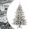 vidaXL Umel&yacute; vianočn&yacute; stromček s vianočn&yacute;mi guľami 150 cm 150 LED