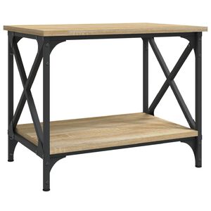vidaXL Bočn&yacute; stol&iacute;k dub sonoma 55x38x45 cm spracovan&eacute; drevo