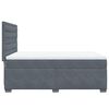 vidaXL Posteľný rám boxspring s matracom tmavosivý 160x200 cm zamat