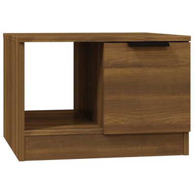 vidaXL Konferenčný stolík hnedý dub 50x50x36 cm spracované drevo