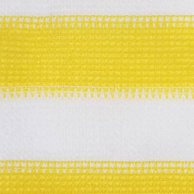vidaXL Balkónová markíza žltá a biela 75x300 cm HDPE