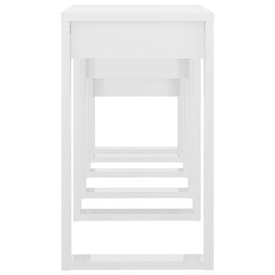 vidaXL Zasúvacie stolíky 3 ks lesklé biele drevotrieska