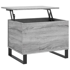 vidaXL Konferenčn&yacute; stol&iacute;k siv&yacute; sonoma 60x44,5x45 cm spracovan&eacute; drevo