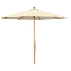 vidaXL Z&aacute;hradn&yacute; slnečn&iacute;k &Oslash; 300 x 248 cm Mas&iacute;vne eukalyptov&eacute; drevo