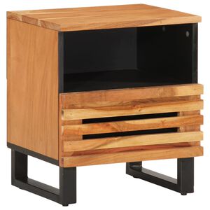 vidaXL Nočn&yacute; stol&iacute;k 40x34x46 cm ak&aacute;ciov&yacute; mas&iacute;v