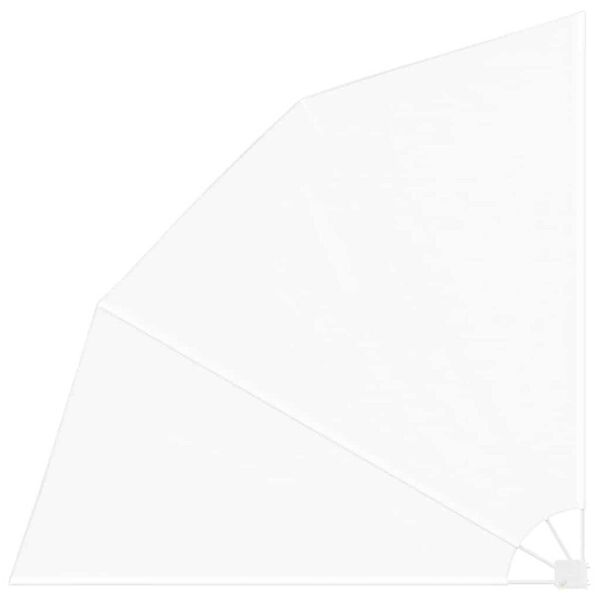 vidaXL Z&aacute;clona na balk&oacute;nov&eacute; s&uacute;kromie Biela 210 x 210 cm Polyester