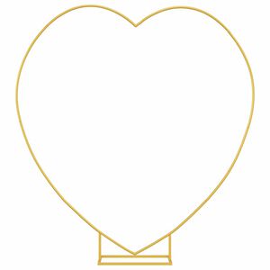 vidaXL Svadobn&yacute; obl&uacute;k Zlat&aacute; 195 x 35 x 211 cm Oceľ